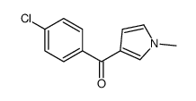 (4-chlorophenyl)-(1-methylpyrrol-3-yl)methanone Structure