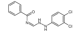 N-[[2-(3,4-dichlorophenyl)hydrazinyl]methylidene]benzamide结构式