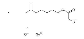 6-methylheptyl 2-[chloro(dimethyl)stannyl]sulfanylacetate结构式