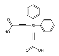 3-[2-carboxyethynyl(diphenyl)silyl]prop-2-ynoic acid Structure