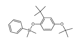 (4-tert-Butoxy-2-tert-butyl-phenoxy)-dimethyl-phenyl-silane Structure