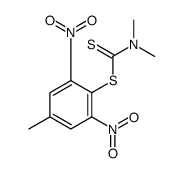 (4-methyl-2,6-dinitrophenyl) N,N-dimethylcarbamodithioate Structure