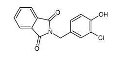 2-[(3-chloro-4-hydroxyphenyl)methyl]isoindole-1,3-dione Structure