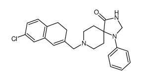 8-(7-chloro-3,4-dihydro-naphthalen-2-ylmethyl)-1-phenyl-1,3,8-triaza-spiro[4.5]decan-4-one Structure