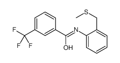 N-[2-(methylsulfanylmethyl)phenyl]-3-(trifluoromethyl)benzamide Structure