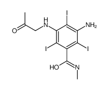 3-amino-2,4,6-triiodo-N-methyl-5-(2-oxopropylamino)benzamide Structure