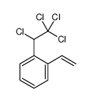 1-ethenyl-2-(1,2,2,2-tetrachloroethyl)benzene Structure