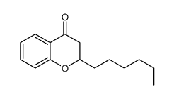 2-hexyl-2,3-dihydrochromen-4-one Structure