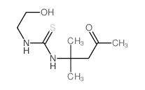 Urea, 3-(2-hydroxyethyl)-1-(1,1-dimethyl-3-oxobutyl)-2-thio-结构式