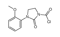 3-(2-methoxyphenyl)-2-oxoimidazolidine-1-carbonyl chloride结构式