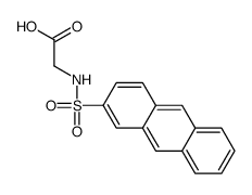 2-(anthracen-2-ylsulfonylamino)acetic acid Structure