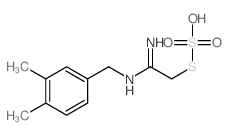 Thiosulfuric acid,S-[2-[[(3,4-dimethylphenyl)methyl]amino]-2-iminoethyl] ester结构式