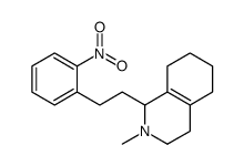2-Methyl-1-(2-nitrophenethyl)-1,2,3,4,5,6,7,8-octahydroisoquinoline structure