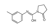 N-(3-methylphenyl)-2-oxopyrrolidine-1-carboxamide结构式