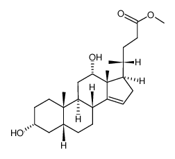methyl 3α,12α-dihydroxy-5β-chol-14-en-24-oate Structure