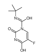 N-tert-butyl-5-fluoro-2,4-dioxopyrimidine-1-carboxamide Structure