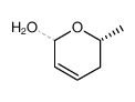 (R)-5-hydroxy-hex-2c-enal (Ξ)-cyclohemiacetal结构式