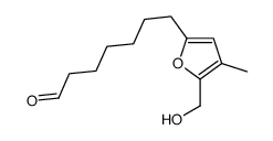 7-[5-(hydroxymethyl)-4-methylfuran-2-yl]heptanal Structure