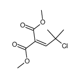 dimethyl 2-chloro-2-methylpropylidenemalonate结构式