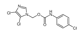(4,5-Dichloro-1H-imidazol-1-yl)methyl (4-chlorophenyl)carbamate Structure