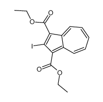 diethyl 2-iodoazulene-1,3-dicarboxylate Structure