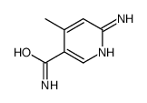 3-Pyridinecarboxamide,6-amino-4-methyl-(9CI)结构式