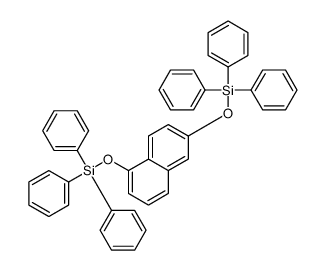 triphenyl-(5-triphenylsilyloxynaphthalen-2-yl)oxysilane结构式