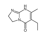 3-ethyl-4-methyl-1,5,7-triazabicyclo[4.3.0]nona-3,6-dien-2-one结构式