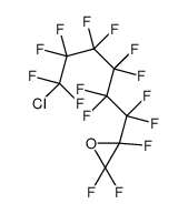 2-(6-chloro-1,1,2,2,3,3,4,4,5,5,6,6-dodecafluorohexyl)-2,3,3-trifluorooxirane结构式