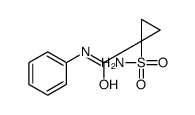 N-phenyl-1-sulfamoylcyclopropane-1-carboxamide结构式