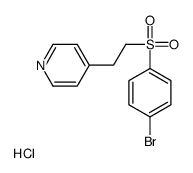 4-[2-(4-bromophenyl)sulfonylethyl]pyridine,hydrochloride结构式