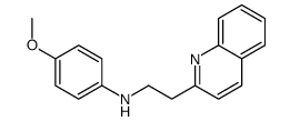 4-methoxy-N-(2-quinolin-2-ylethyl)aniline结构式