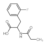 3-(2-fluorophenyl)-2-(propanoylamino)propanoic acid结构式