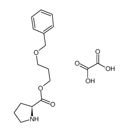 L-Proline 3-benzyloxypropyl ester oxalate Structure