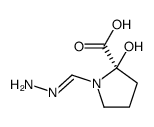 Proline, 1-(aminoiminomethyl)-2-hydroxy- (9CI) Structure