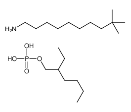 2-ethylhexyl dihydrogen phosphate, compound with tert-dodecylamine structure