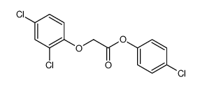 (4-chlorophenyl) 2-(2,4-dichlorophenoxy)acetate Structure