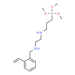 N'-[3-(trimethoxysilyl)propyl]-N-[(vinylphenyl)methyl]ethylenediamine Structure