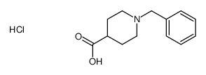 1-benzylpiperidine-4-carboxylic acid,hydrochloride结构式