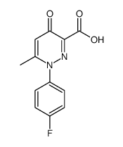 1-(4-fluorophenyl)-1,4-dihydro-4-oxo-6-methylpyridazine-3-carboxylic acid结构式