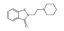 2-[2-(1-piperidinyl)ethyl]-1,2-benzisothiazol-3(2H)-one structure