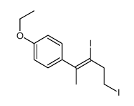 1-(3,5-diiodopent-2-en-2-yl)-4-ethoxybenzene结构式
