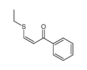 (Z)-3-(ethylthio)-1-phenylprop-2-en-1-one结构式