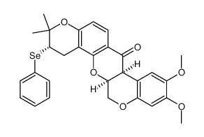 (6aS,12aS,5'S)-5'-(phenylseleno)dihydrodeguelin结构式