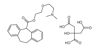 2-[2-(dimethylamino)ethoxy]ethyl 6,11-dihydro-5H-dibenzo[1,2-a:1',2'-e][7]annulene-11-carboxylate,2-hydroxypropane-1,2,3-tricarboxylic acid Structure