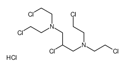 2-chloro-N,N,N',N'-tetrakis(2-chloroethyl)propane-1,3-diamine,hydrochloride结构式