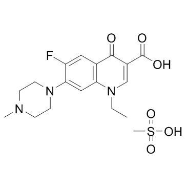 Pefloxacin mesylate structure