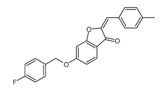 6-[(4-fluorophenyl)methoxy]-2-[(4-methylphenyl)methylidene]-1-benzofuran-3-one Structure