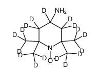 4-氨基-2,2,6,6-四甲基哌啶氧-D17结构式