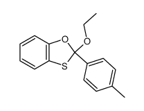 2-Ethoxy-2-(4-methylphenyl)-1,3-benzoxathiol结构式